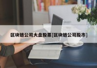 区块链公司大盘股票[区块链公司股市]